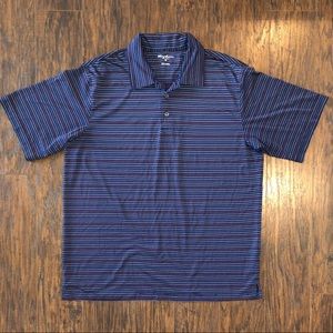Tommy Armour Striped Dri-Logic Short Sleeve Polo